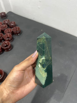 Bloodstone Obelisk 206gms - AEORA ROCKS INDIA -Healing Crystals superstore