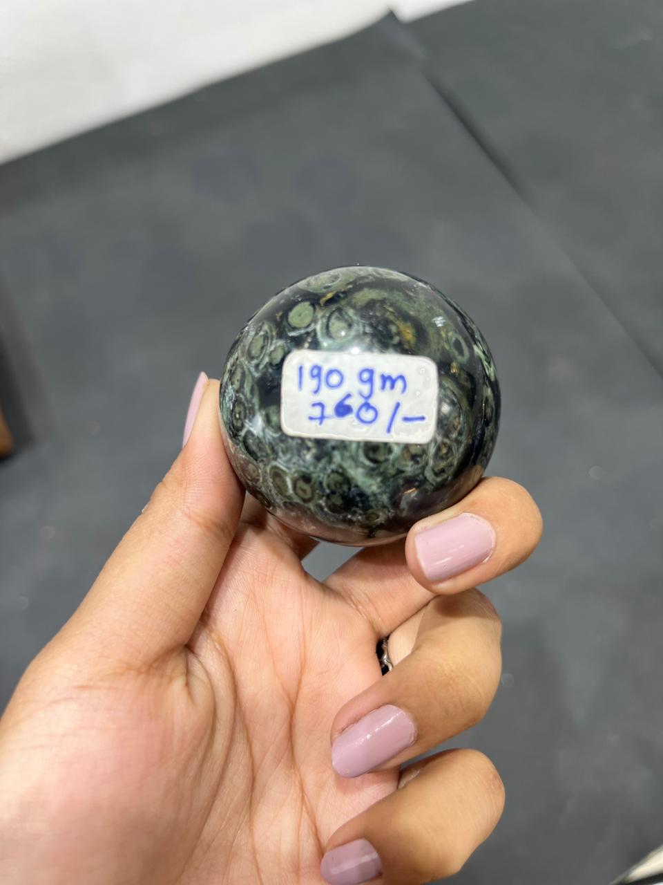 Khambaba Jasper Sphere 190g - AEORA ROCKS INDIA -Healing Crystals superstore