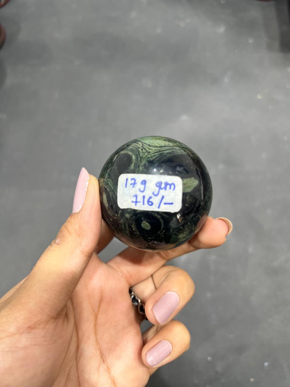 Khambaba Jasper Sphere 179g - AEORA ROCKS INDIA -Healing Crystals superstore