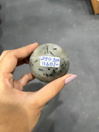 Green Tourmaline Quartz Sphere 290g - AEORA ROCKS INDIA -Healing Crystals superstore