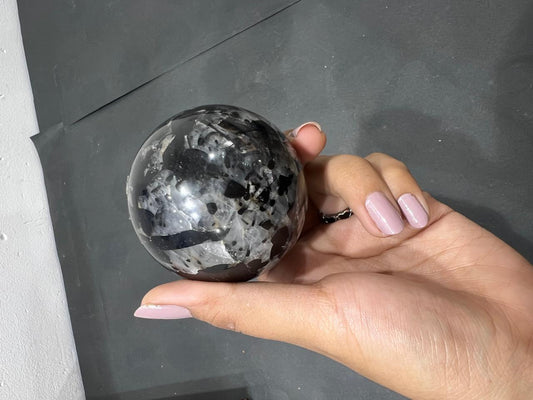 Tourmaline Quatrz sphere 354g
