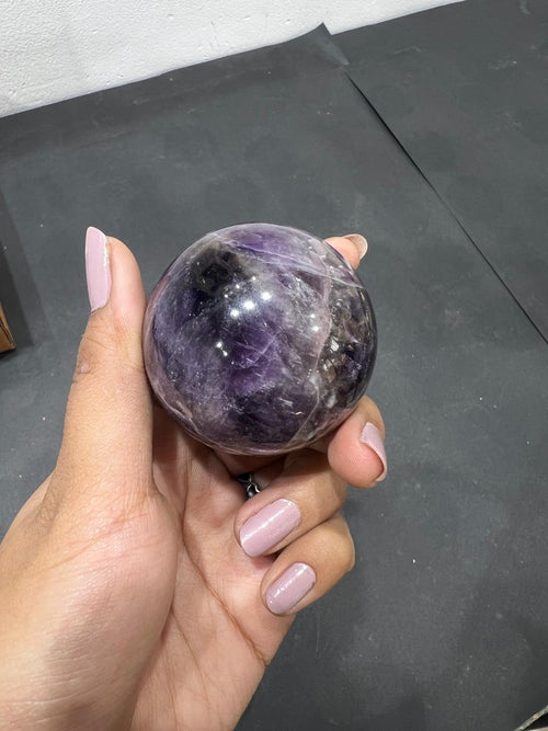 Amethyst sphere 177g - AEORA ROCKS INDIA -Healing Crystals superstore