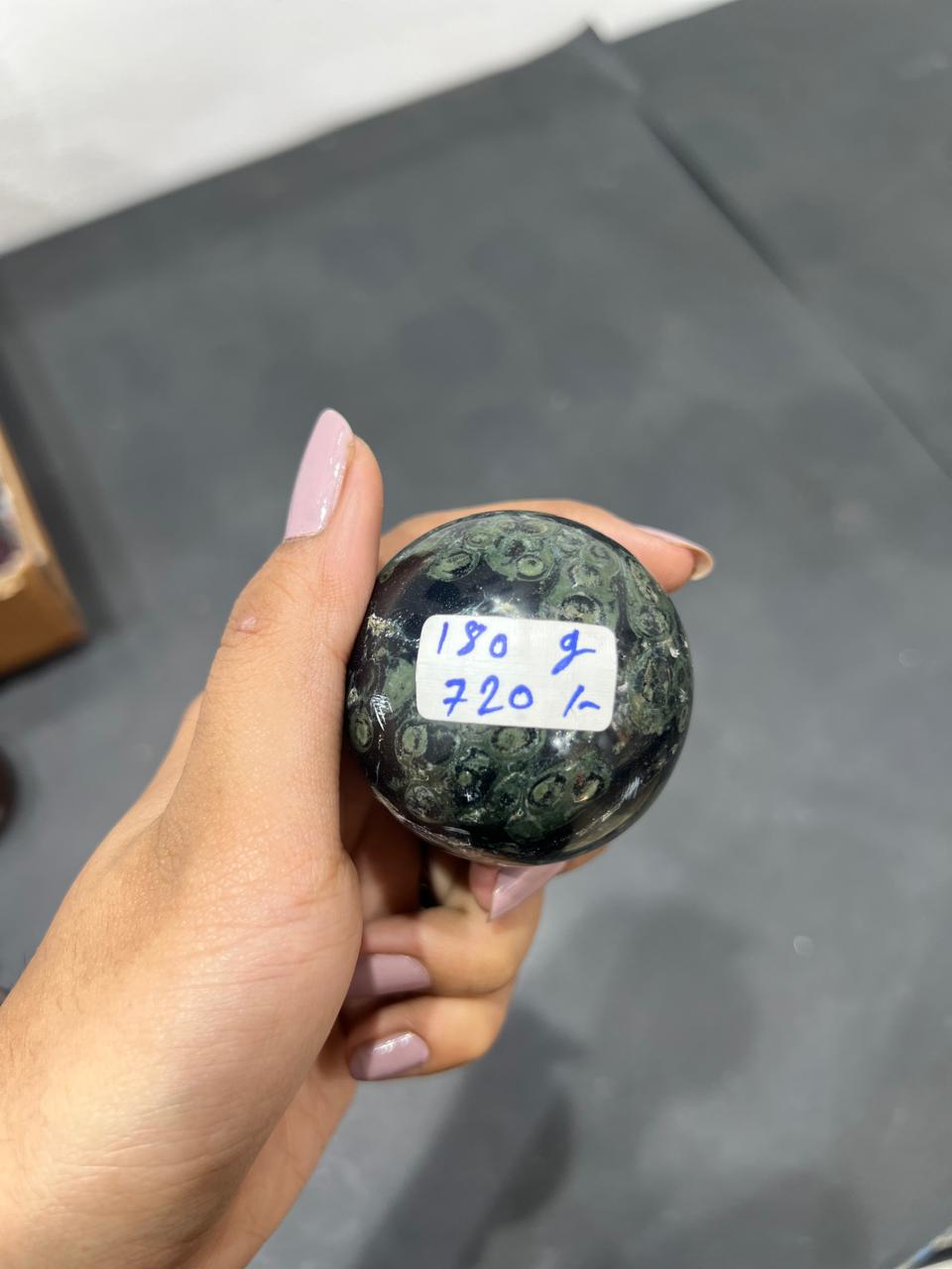 Khambaba Jasper Sphere 180g - AEORA ROCKS INDIA -Healing Crystals superstore
