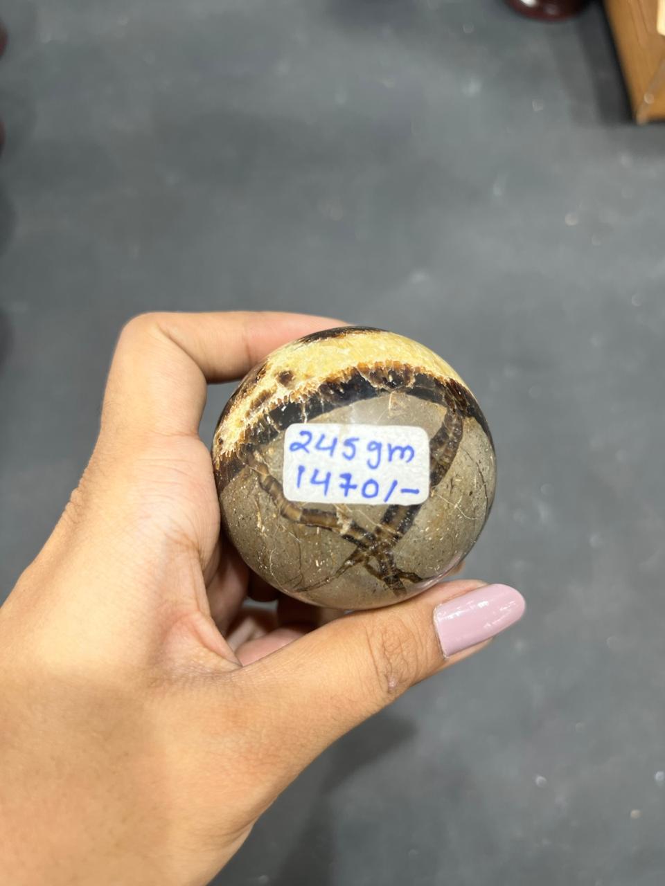 Septarian Nodule Sphere 245g