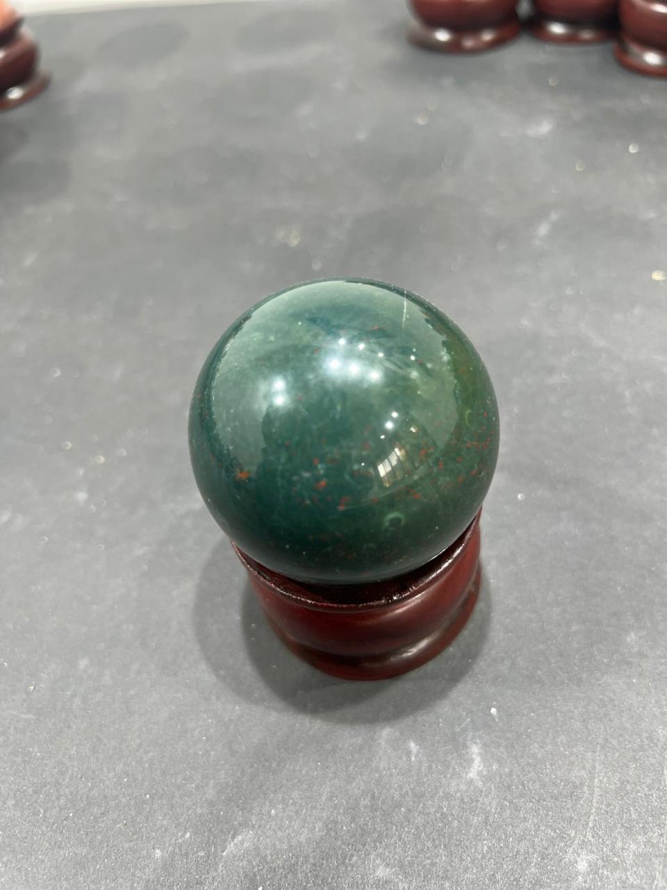 Bloodstone Sphere 240g - AEORA ROCKS INDIA -Healing Crystals superstore