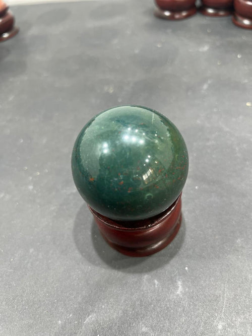 Bloodstone Sphere 240g - AEORA ROCKS INDIA -Healing Crystals superstore