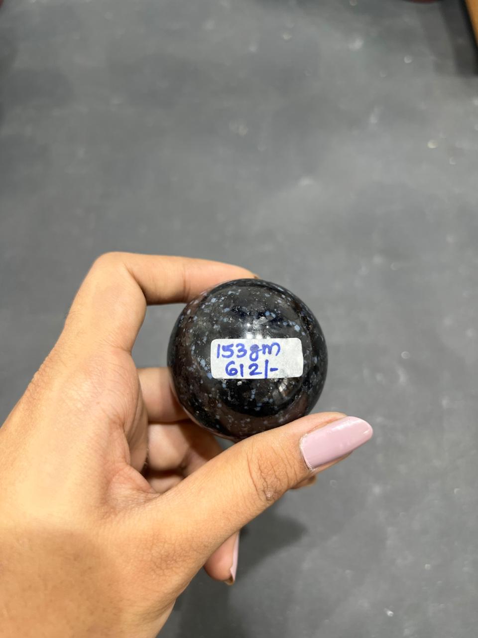 Snowflake Obsidian Sphere 153g - AEORA ROCKS INDIA -Healing Crystals superstore