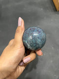 Ruby Kynite Sphere 270g - AEORA ROCKS INDIA -Healing Crystals superstore