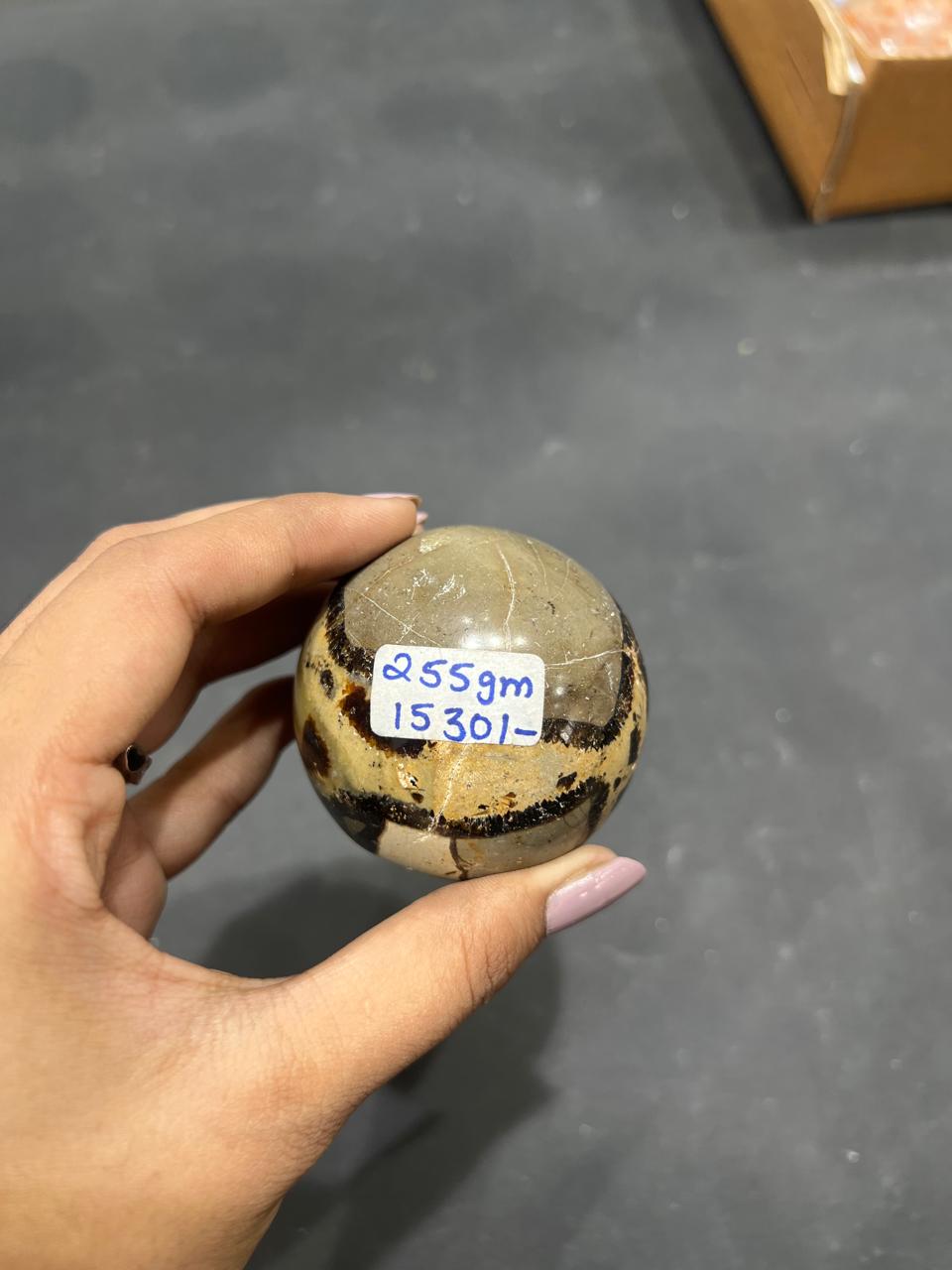 Septarian Nodule Sphere 255g