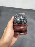 Snowflake Obsidian Sphere 220g - AEORA ROCKS INDIA -Healing Crystals superstore