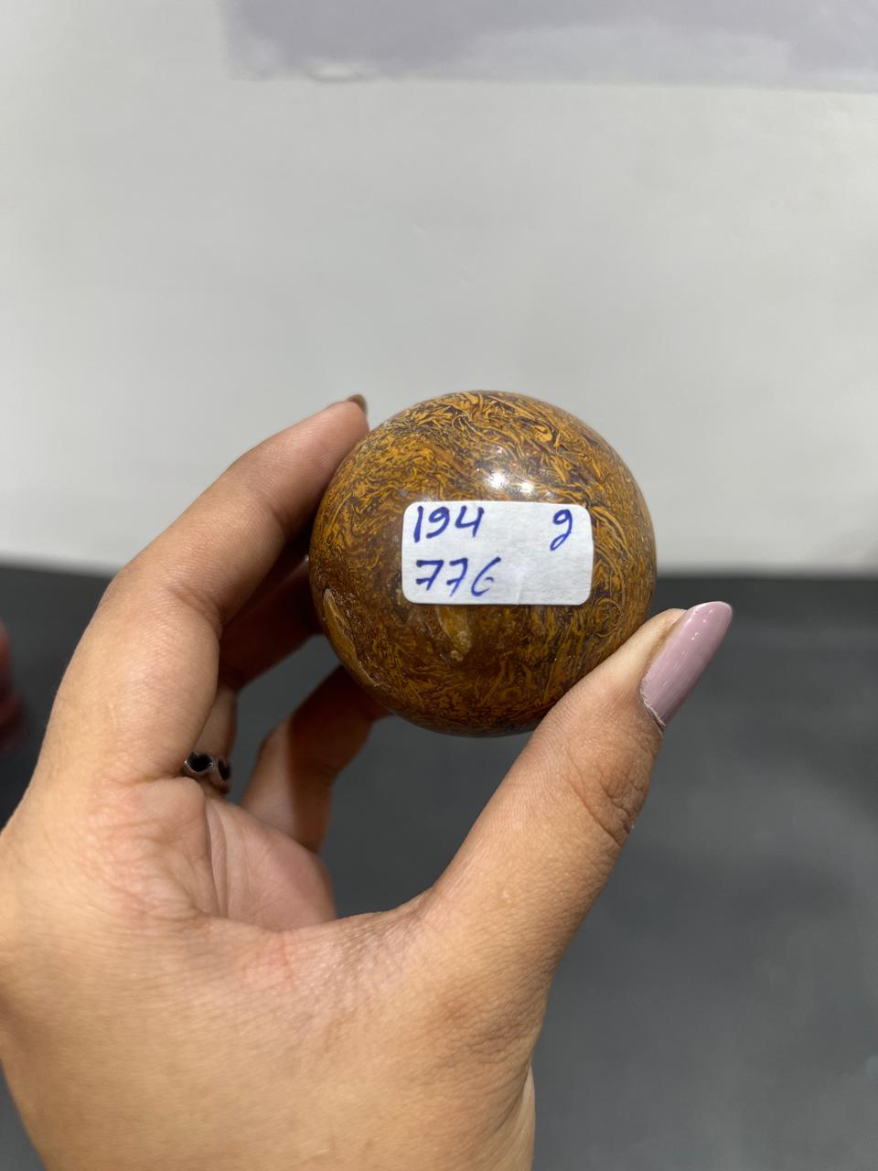 Maryam Jasper Sphere 194g - AEORA ROCKS INDIA -Healing Crystals superstore
