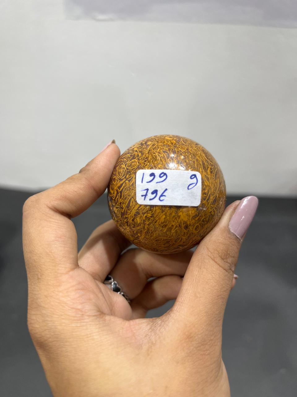Maryam Jasper Sphere 199g - AEORA ROCKS INDIA -Healing Crystals superstore