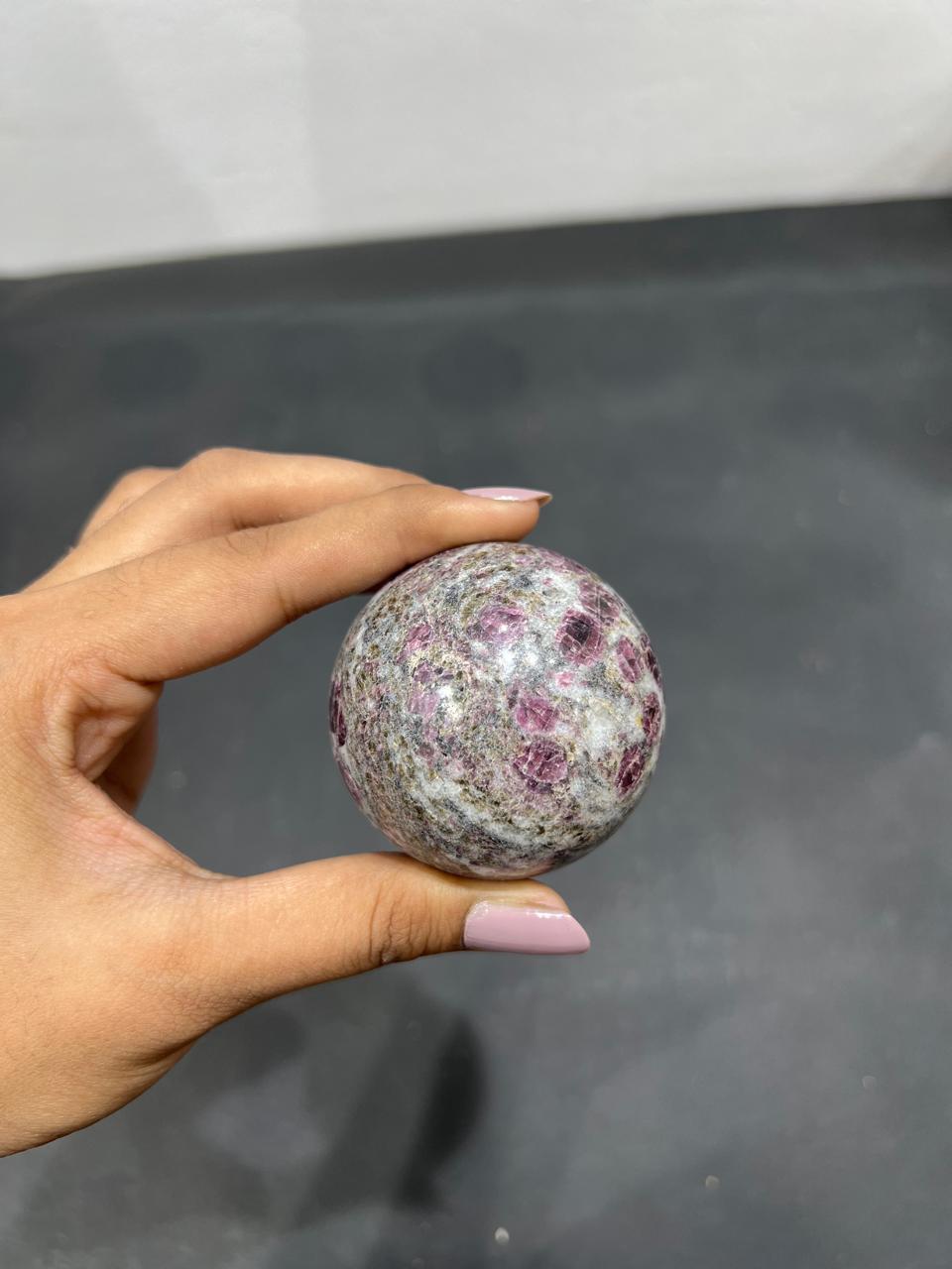 Spinel Matrix Sphere 263g - AEORA ROCKS INDIA -Healing Crystals superstore