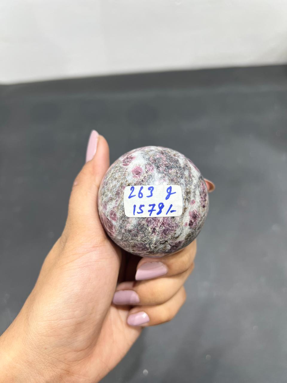 Spinel Matrix Sphere 263g - AEORA ROCKS INDIA -Healing Crystals superstore