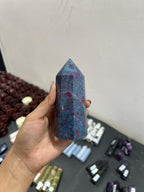 Ruby Kynite Tower 566g - AEORA ROCKS INDIA -Healing Crystals superstore