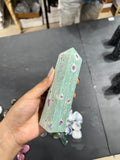 Ruby Zoisite Tower 342g - AEORA ROCKS INDIA -Healing Crystals superstore