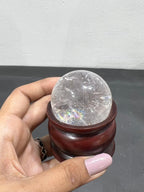 Lemurian Quartz Sphere 116g - AEORA ROCKS INDIA -Healing Crystals superstore