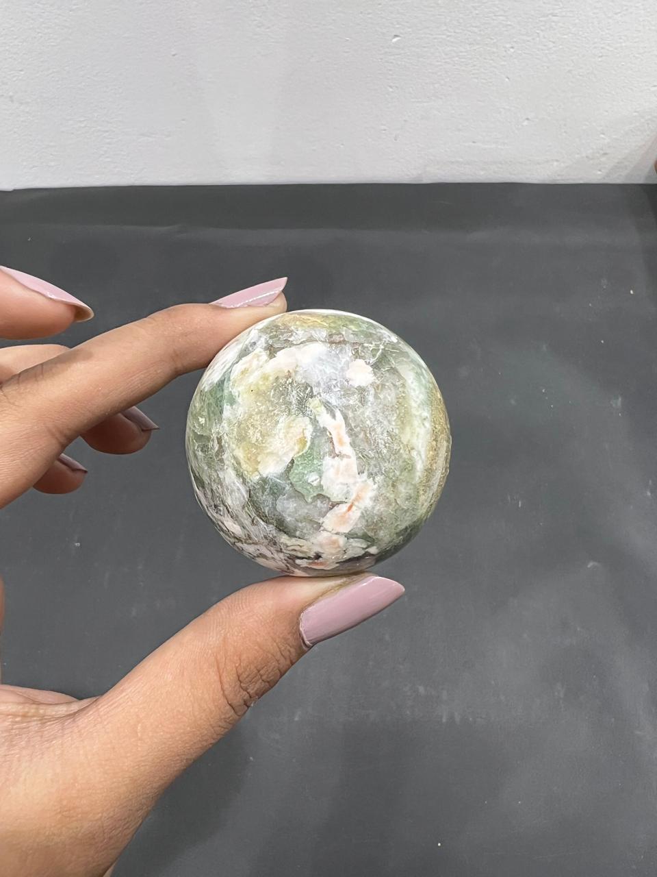Heulandite Sphere 117g - AEORA ROCKS INDIA -Healing Crystals superstore