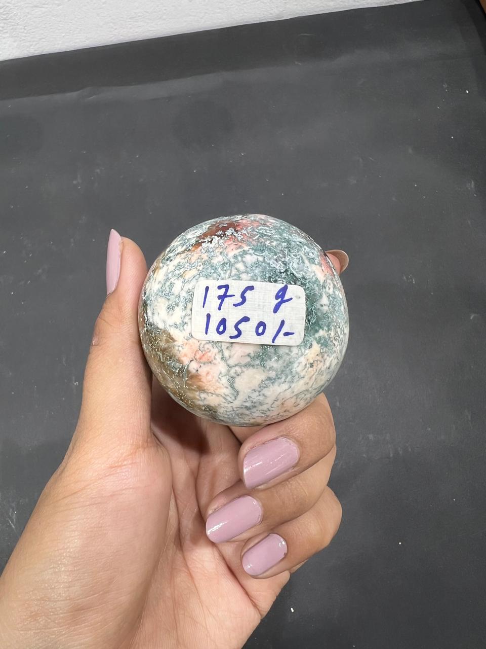 Heulandite Sphere 175g - AEORA ROCKS INDIA -Healing Crystals superstore