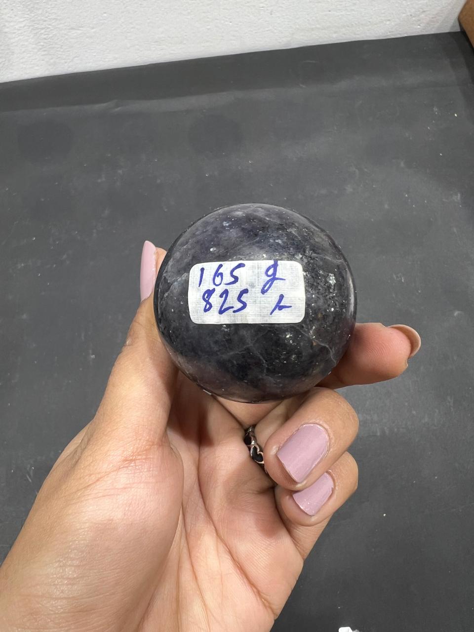 iolite Sphere 165g - AEORA ROCKS INDIA -Healing Crystals superstore