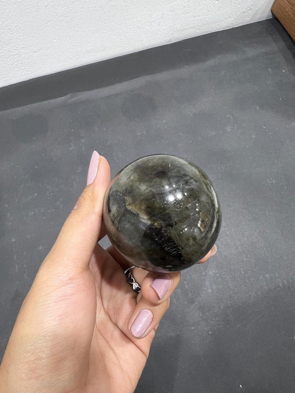 Labradorite  Sphere 243g - AEORA ROCKS INDIA -Healing Crystals superstore