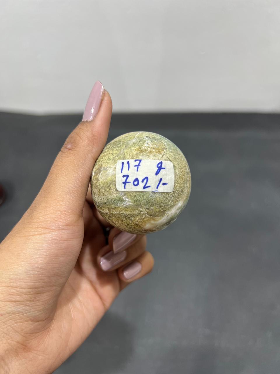 Heulandite Sphere 117g - AEORA ROCKS INDIA -Healing Crystals superstore
