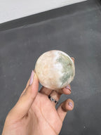 Stilbite Heulandite Sphere 175g - AEORA ROCKS INDIA -Healing Crystals superstore