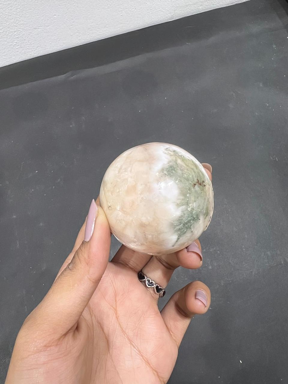 Stilbite Heulandite Sphere 175g - AEORA ROCKS INDIA -Healing Crystals superstore