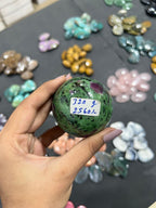 Ruby Fuchsite Sphere 320g - AEORA ROCKS INDIA -Healing Crystals superstore