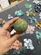 Chrysocolla Sphere 194g - AEORA ROCKS INDIA -Healing Crystals superstore