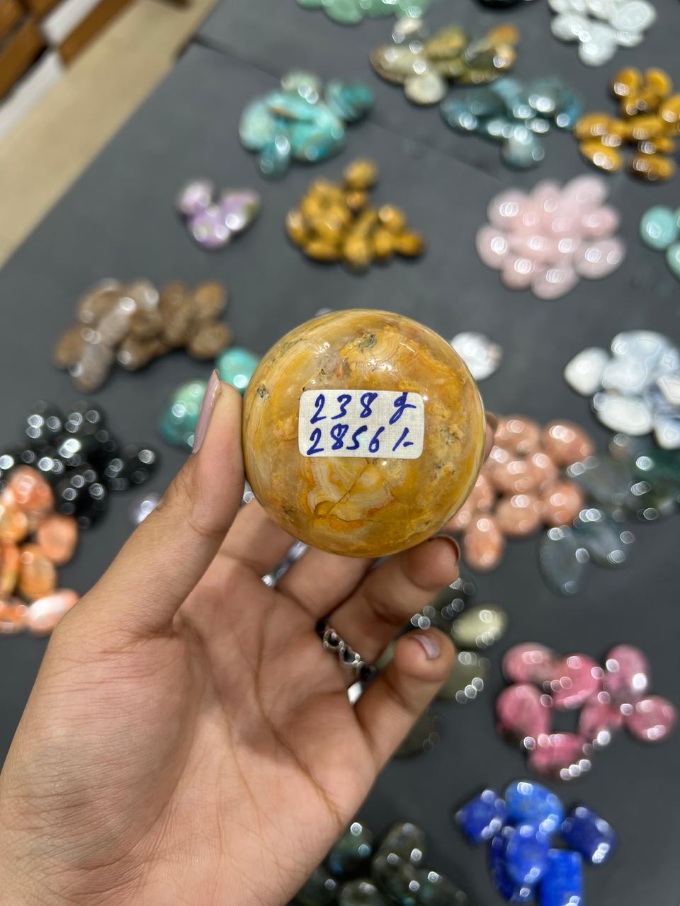 Crazy Lace Agate Sphere 238g