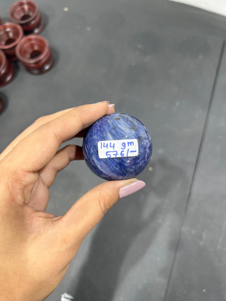 Sodalite Sphere 144g - AEORA ROCKS INDIA -Healing Crystals superstore
