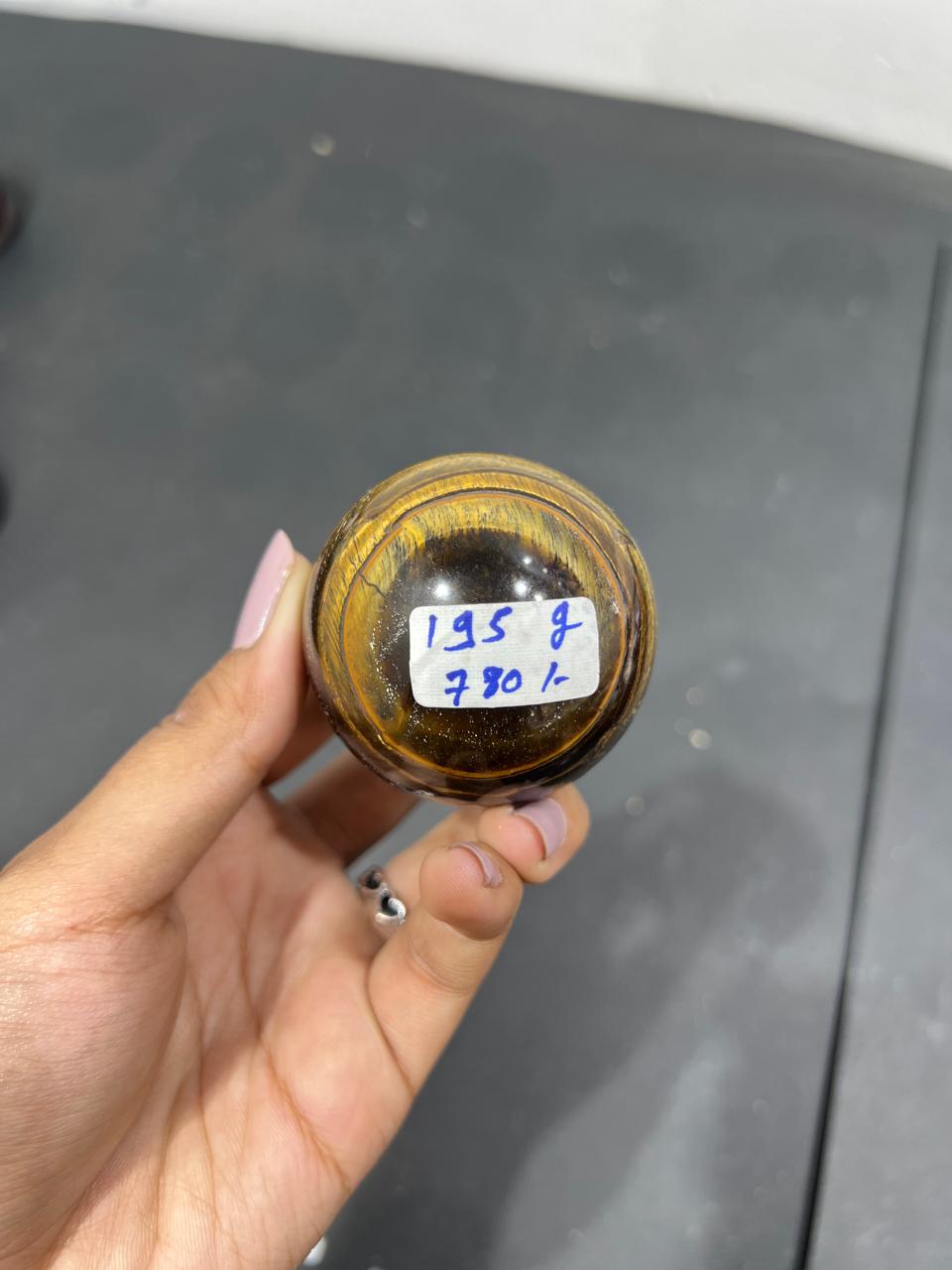Tiger Eye Sphere 195g - AEORA ROCKS INDIA -Healing Crystals superstore