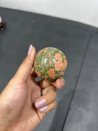 Unakite Sphere 196g - AEORA ROCKS INDIA -Healing Crystals superstore