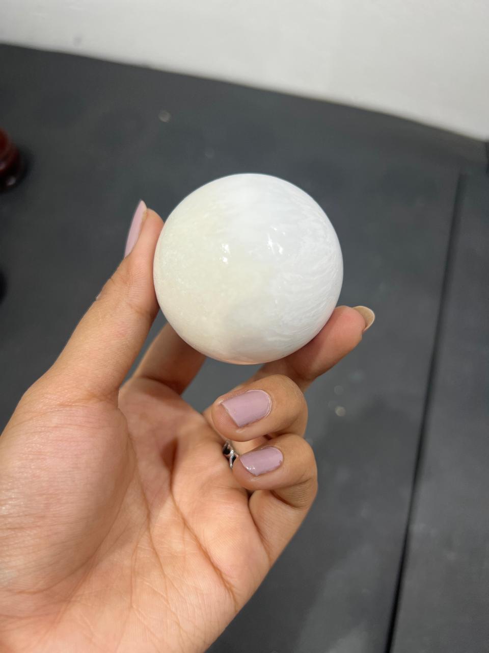 Scolecite Sphere 160g - AEORA ROCKS INDIA -Healing Crystals superstore