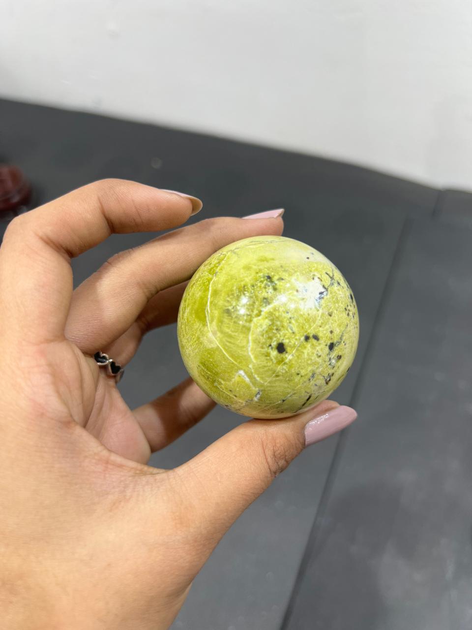 Lizardite Sphere 175g - AEORA ROCKS INDIA -Healing Crystals superstore