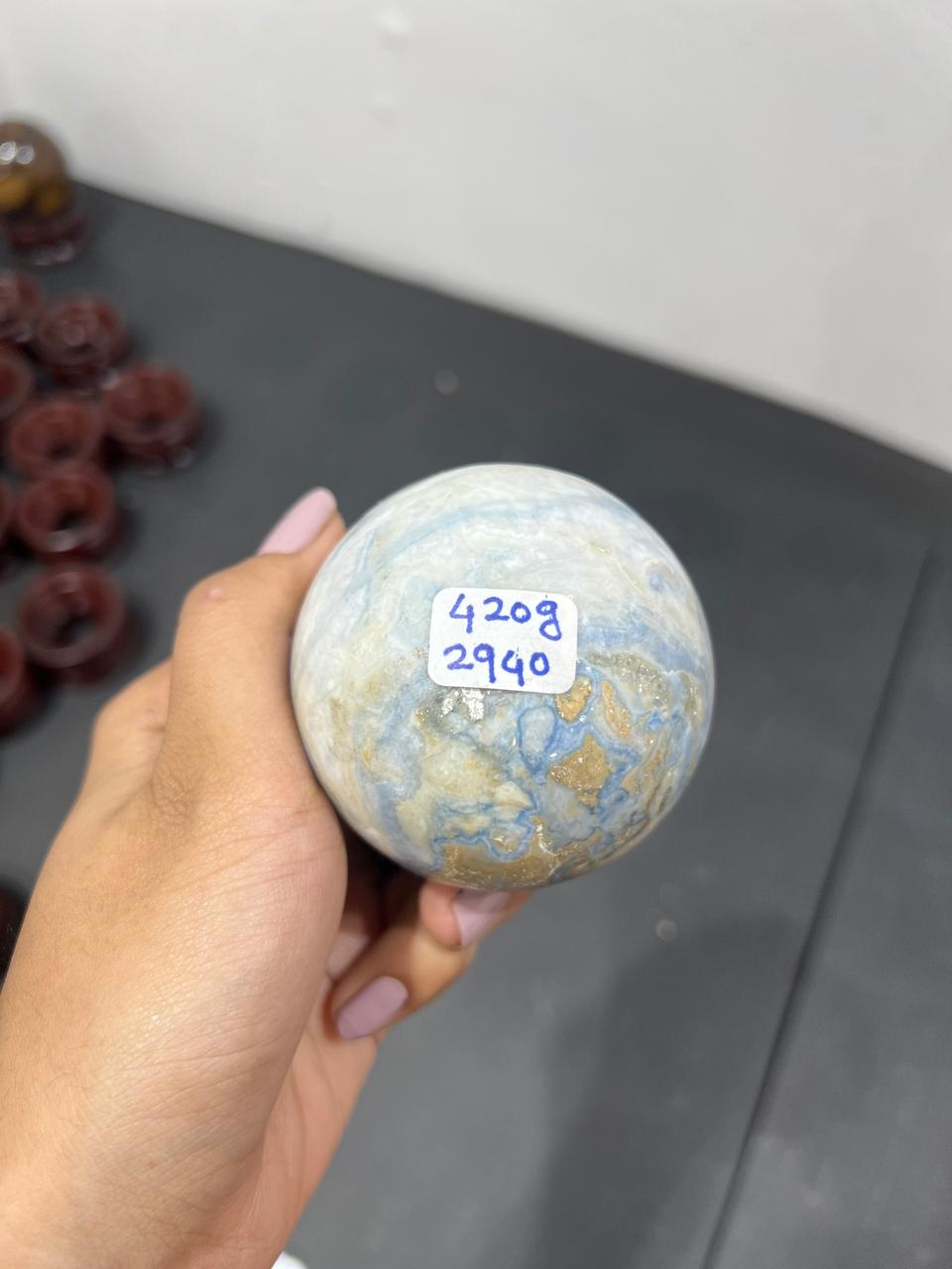 Scheelite Sphere 420g