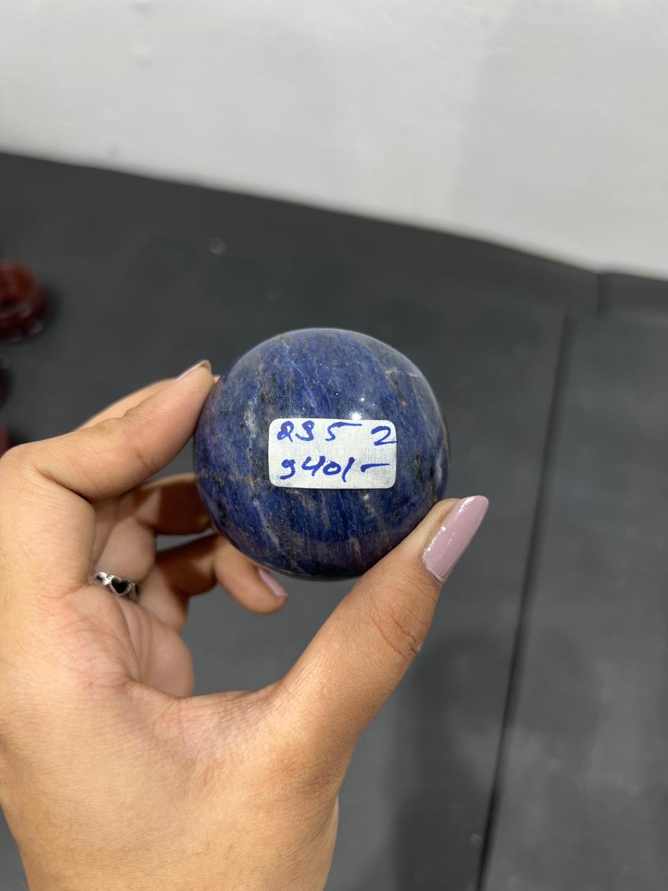 Sodalite Sphere 235g - AEORA ROCKS INDIA -Healing Crystals superstore