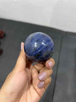 Sodalite Sphere 235g - AEORA ROCKS INDIA -Healing Crystals superstore