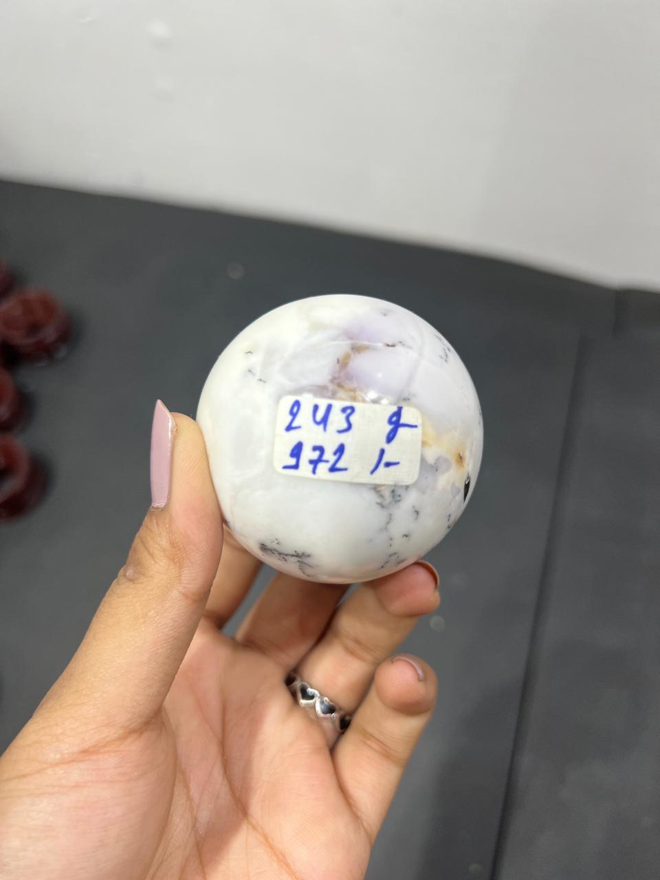Unicorn Jasper Sphere 243g - AEORA ROCKS INDIA -Healing Crystals superstore