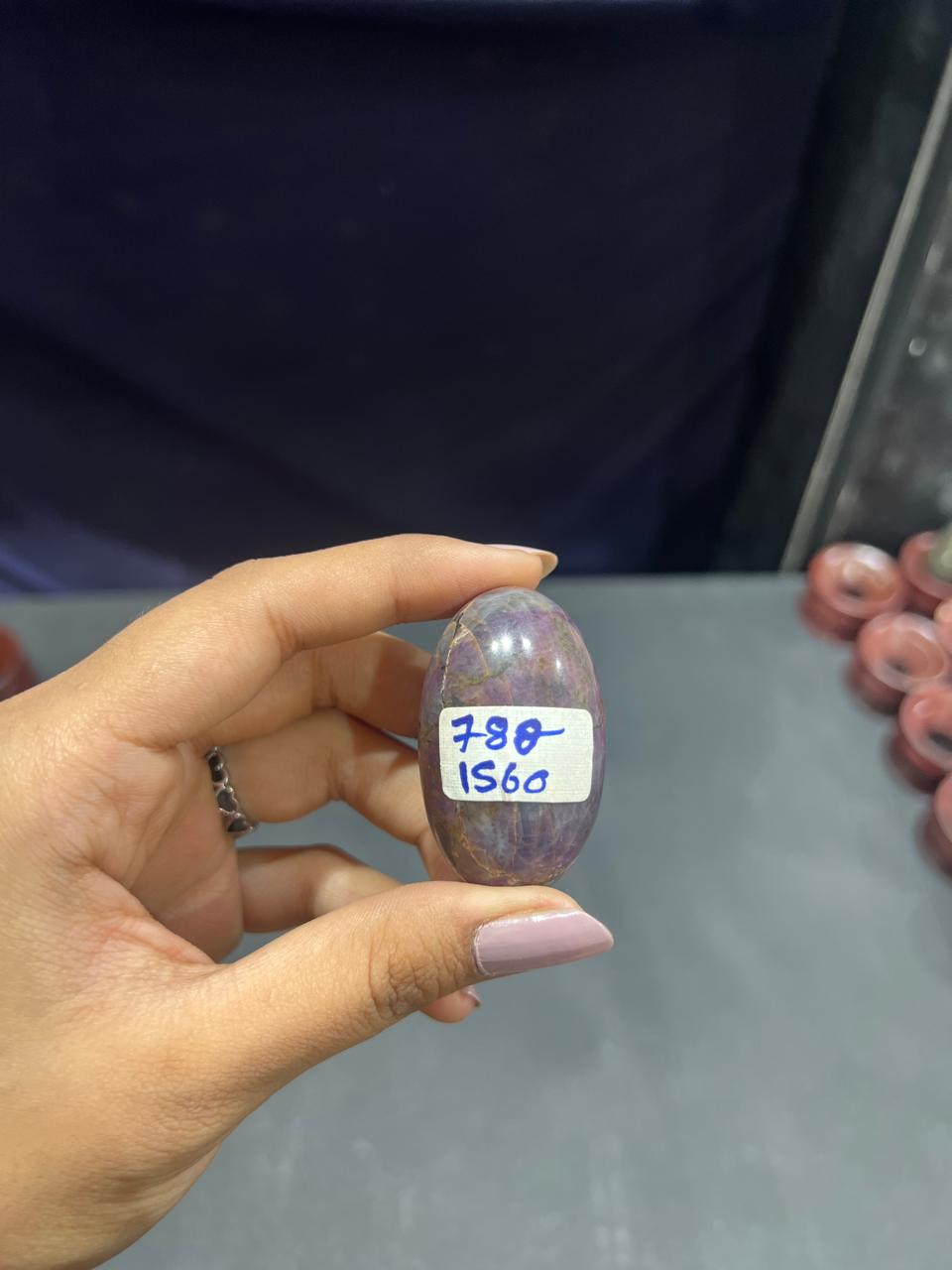 Ruby Lingam 78g - AEORA ROCKS INDIA -Healing Crystals superstore