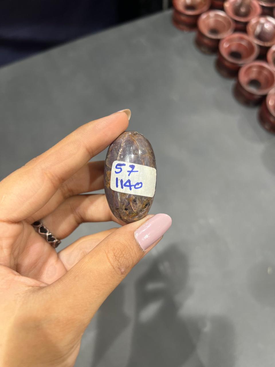Ruby Lingam 57g - AEORA ROCKS INDIA -Healing Crystals superstore