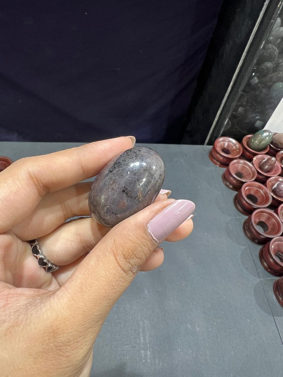 Ruby Lingam 45g - AEORA ROCKS INDIA -Healing Crystals superstore