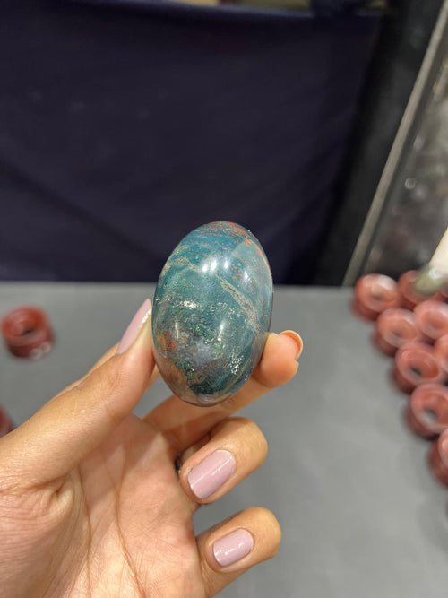 Bloodstone Lingam 85g - AEORA ROCKS INDIA -Healing Crystals superstore