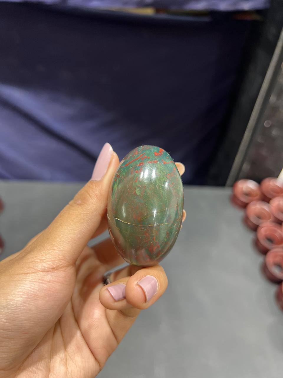 Bloodstone Lingam 95g - AEORA ROCKS INDIA -Healing Crystals superstore