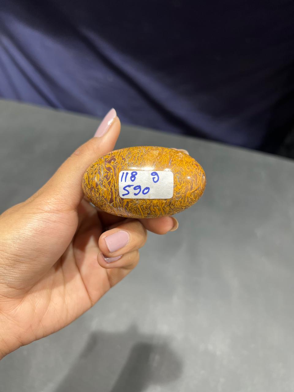 Maryam Jasper Lingam 118g - AEORA ROCKS INDIA -Healing Crystals superstore