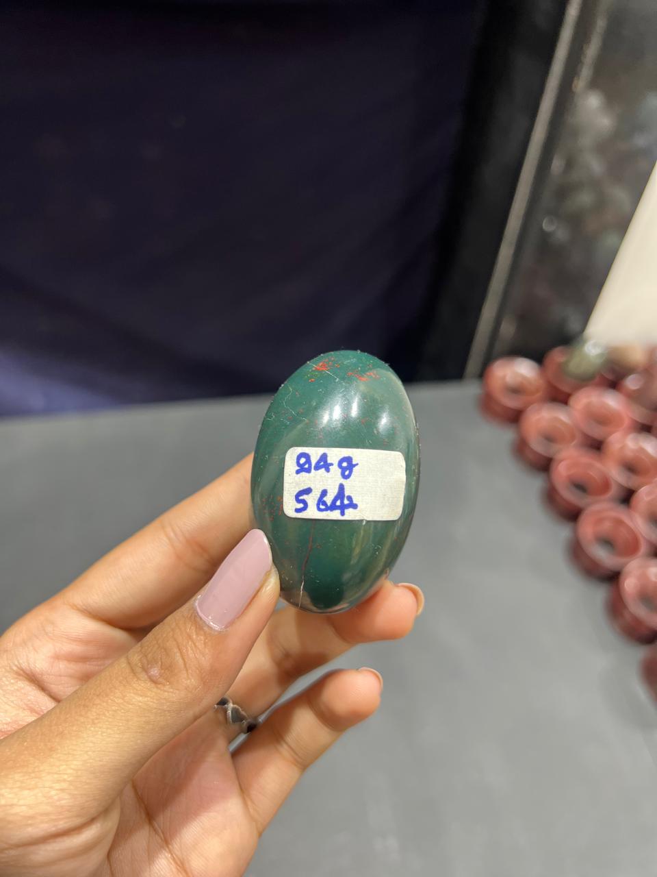 Bloodstone Lingam 94g - AEORA ROCKS INDIA -Healing Crystals superstore