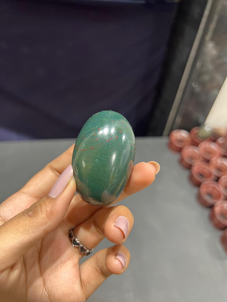 Bloodstone Lingam 94g - AEORA ROCKS INDIA -Healing Crystals superstore