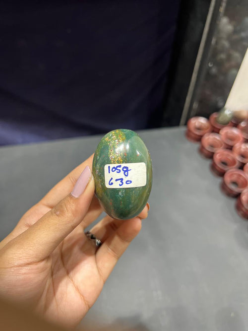 Bloodstone Lingam 105g - AEORA ROCKS INDIA -Healing Crystals superstore