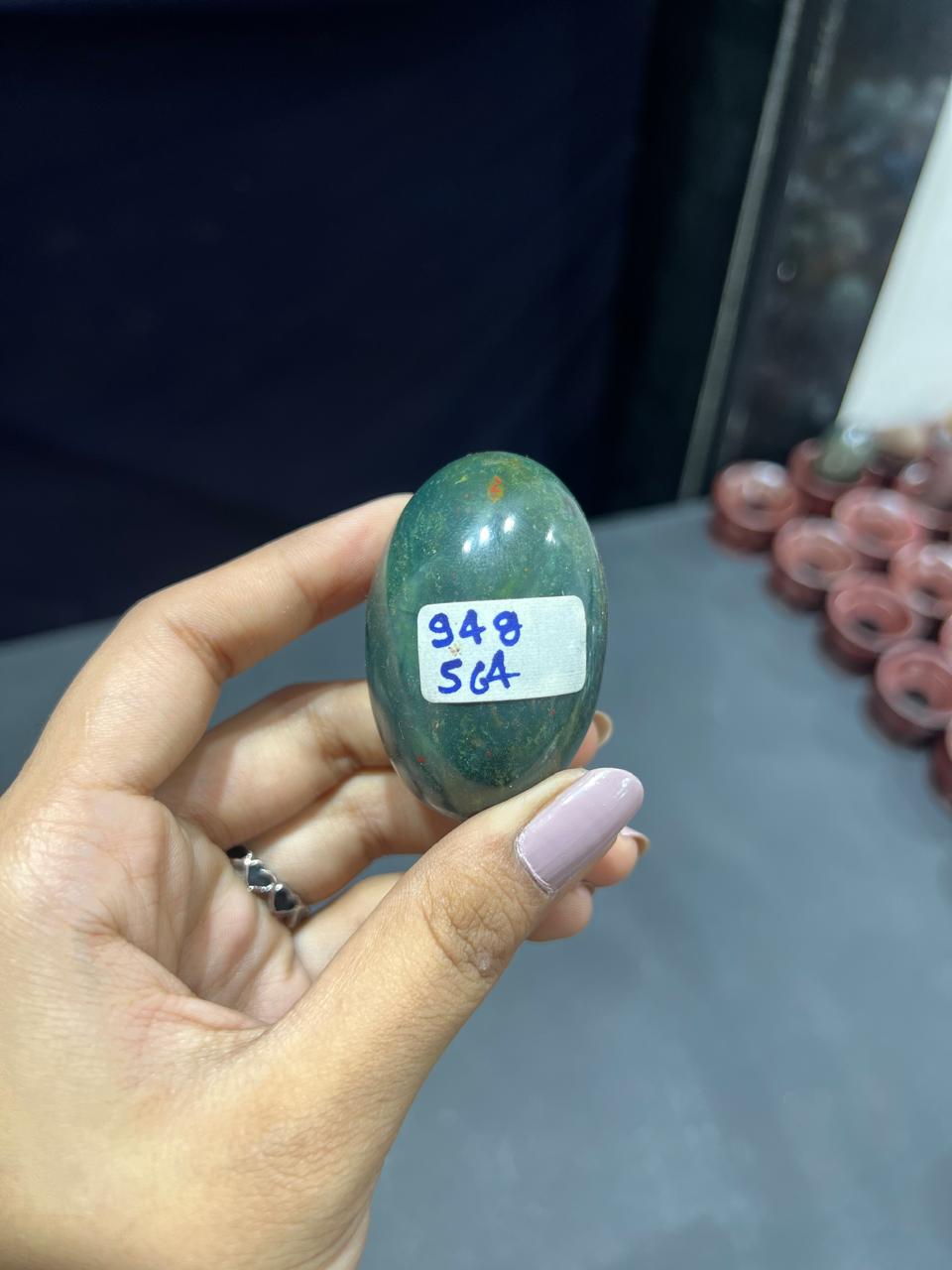 Bloodstone Lingam 94g - AEORA ROCKS INDIA -Healing Crystals superstore